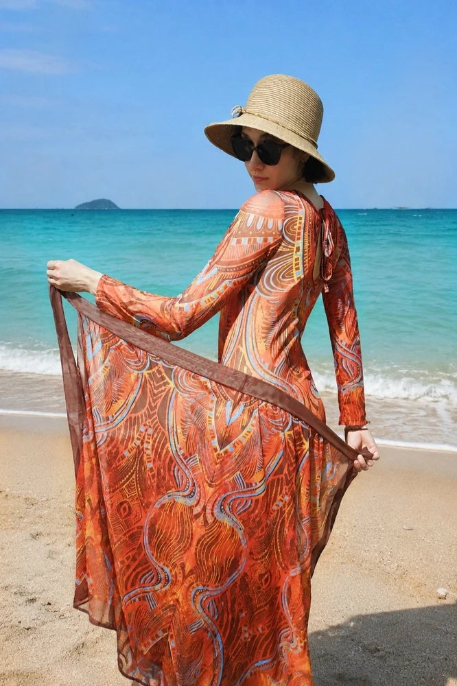 Pareo "Tribal sunset"