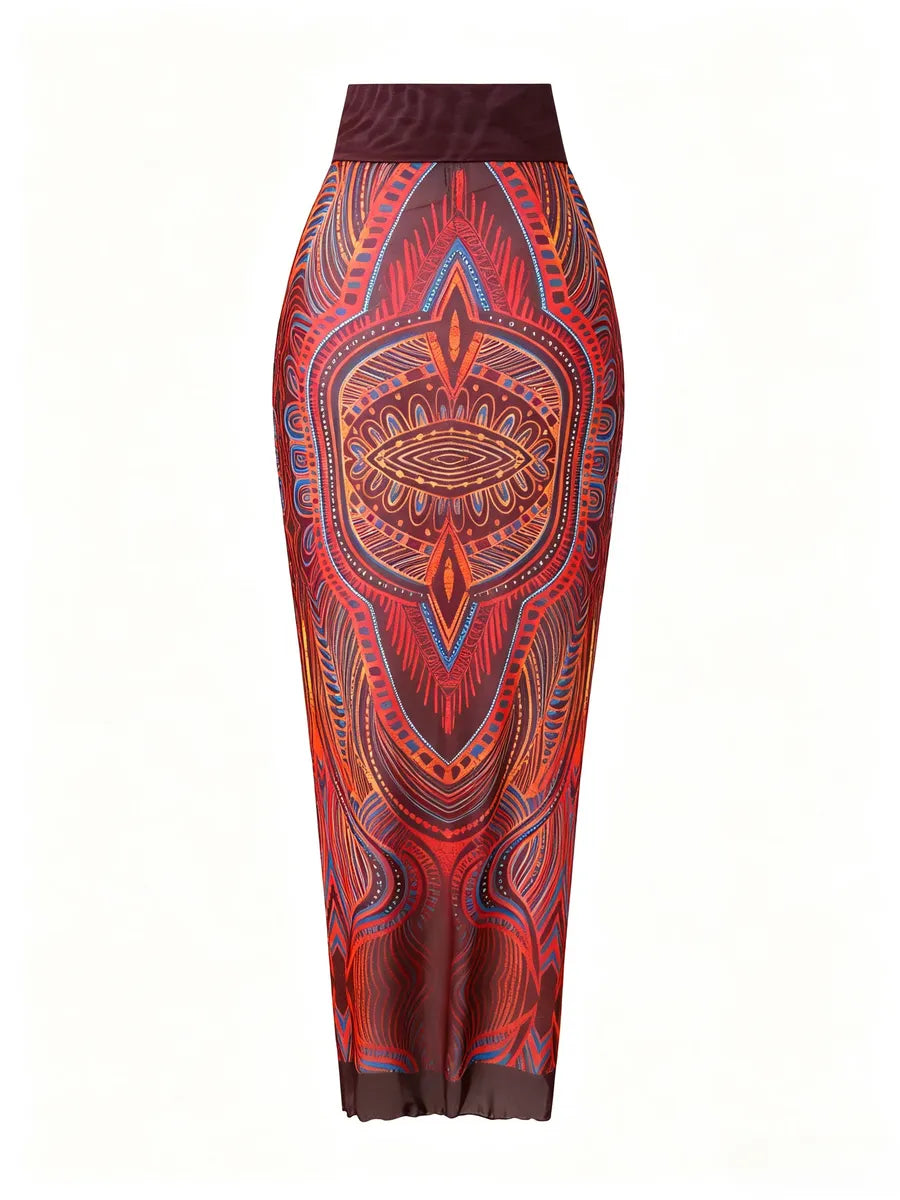 Pareo "Tribal sunset"