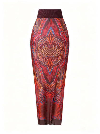Pareo "Tribal sunset"
