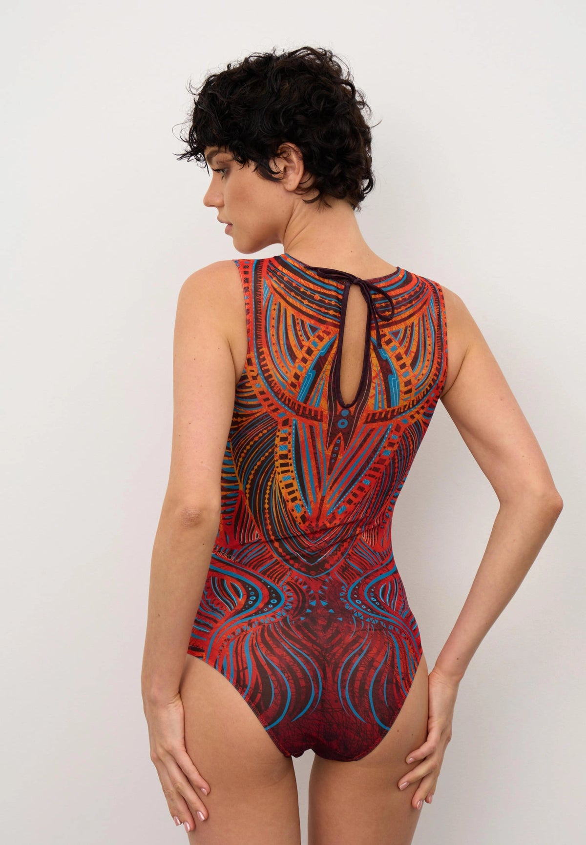 Sleeveless swimsuit "Tribal sunset"