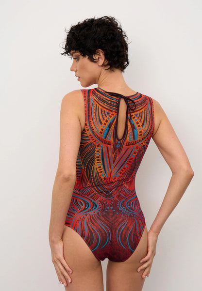 Sleeveless swimsuit "Tribal sunset"