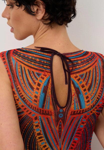 Sleeveless swimsuit "Tribal sunset"