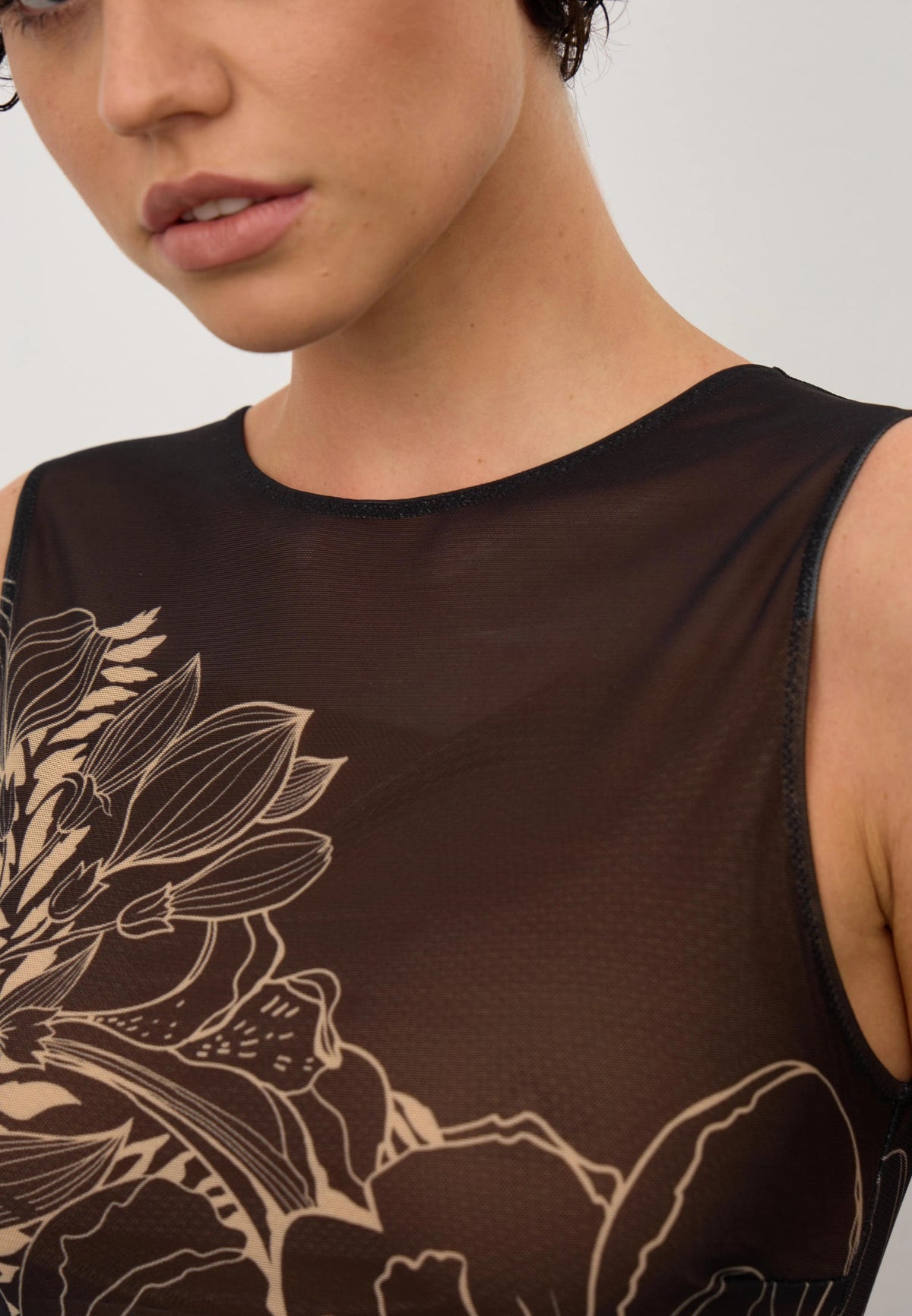 Sleeveless swimsuit "Desert bloom"