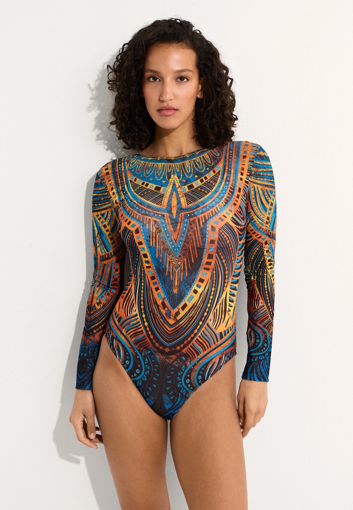 Long sleeve swimsuit "Echo of the ocean"