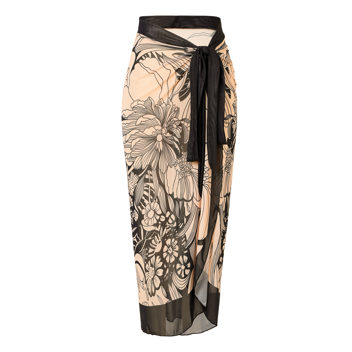Pareo "Nude flora"